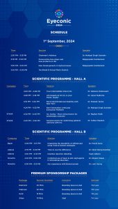 Itinerary graphic for Centre for Sight showcasing eye care services and patient journey.