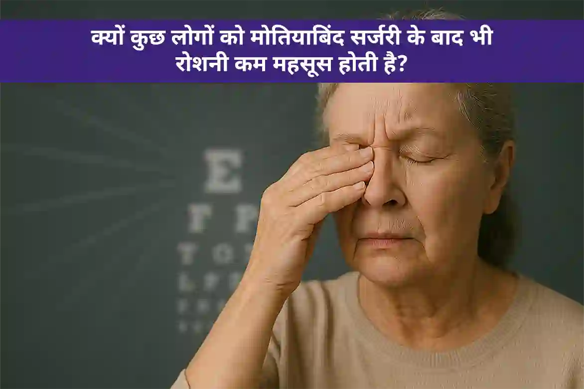 क्यों कुछ लोगों को मोतियाबिंद सर्जरी के बाद भी रोशनी कम महसूस होती है
