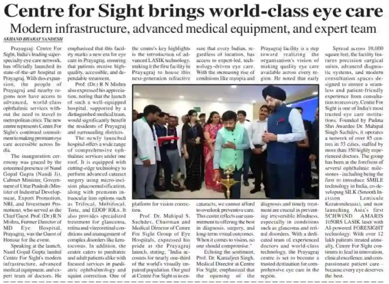 Centre for Sight brings world-class eye care